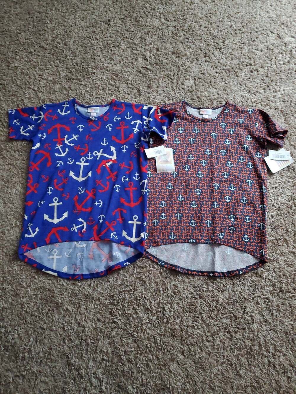 ** Lot of 2 Lularoe Gracie shirt tunic size 8 new nwt